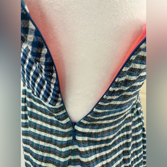 Maeve By Anthropologie Wavelet One Shoulder Strap Ruffle Dress  Size 2 - Picture 5 of 9